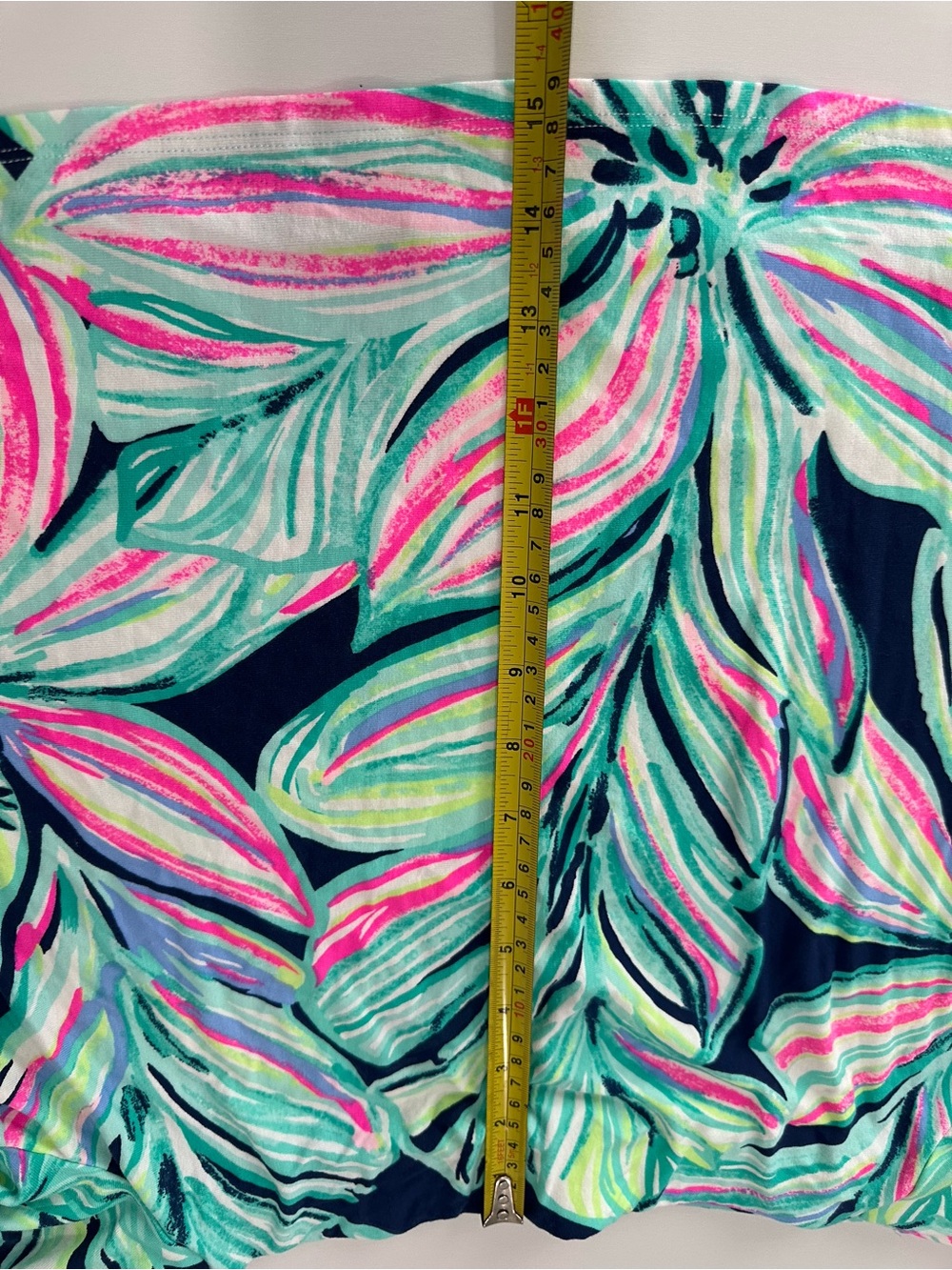 Tropical Floral  Top and Wide Leg Pants - Mint, Navy & Pink. - Picture 14 of 14